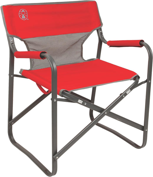 Coleman Outpost Breeze Steel Deck Chair, Portable Folding Chair