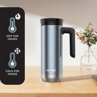 Contigo Superior 2.0 Stainless Steel Travel Mug with Handle and Leak-Proof Lid, Double-Wall Insulation Keeps Drinks Hot